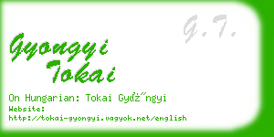 gyongyi tokai business card